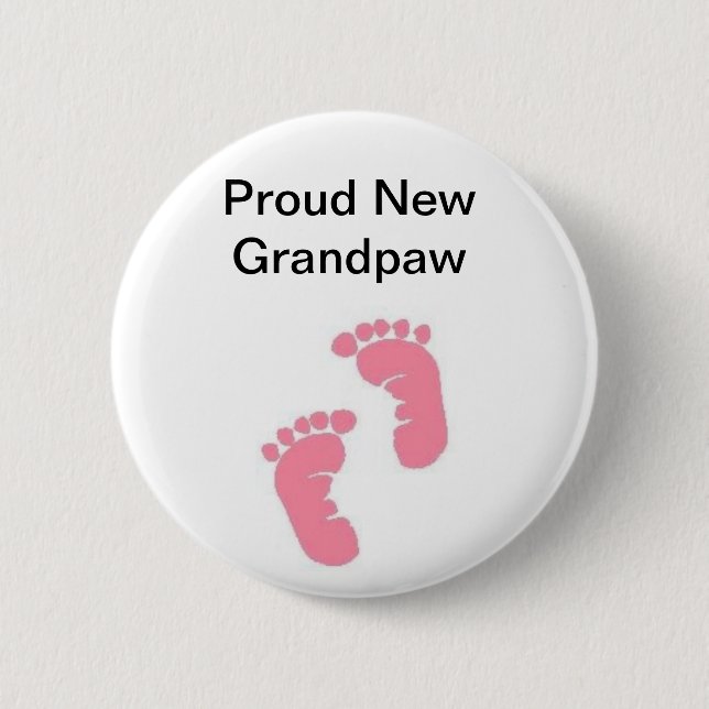 Stolzes neues Grandpaw Button (Vorderseite)