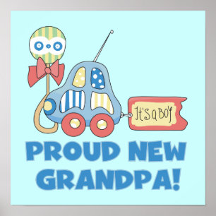 Stolzes neues Opa Car Es ist ein Boy Geschenk Poster