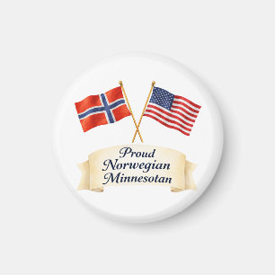 Stolzes norwegisches Minnesotan-Erbe Magnet