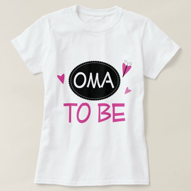 Stolzes Oma zum zu sein T-Shirt (Design vorne)