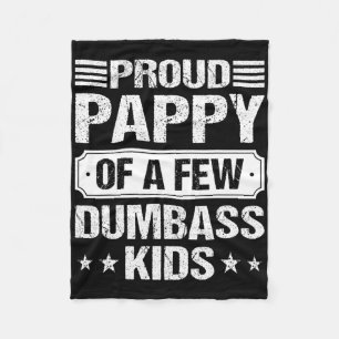 Stolzes Pappy von ein paar Dumb Kinder lustige Vin Fleecedecke