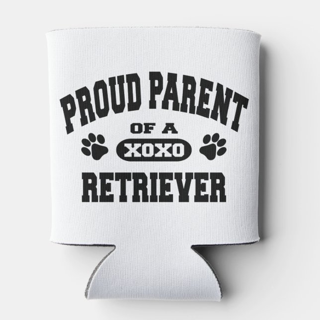 Stolzes Parent eines Retriever Custom Can Holder Dosenkühler (Rückseite)