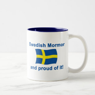 Stolzes Schwede Mormor (Großmutter) Zweifarbige Tasse