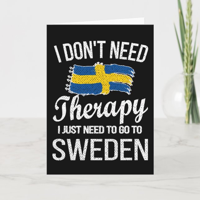 Stolzes schwedisches Erbe Schweden Roots Schwedisc Karte (Vorderseite)