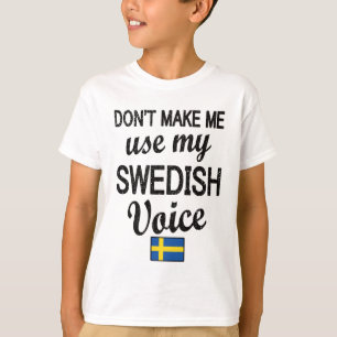 Stolzes schwedisches Roots Schweden Flagge schwedi T-Shirt