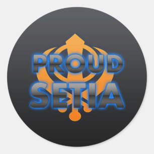 Stolzes Setia, Setia Stolz Runder Aufkleber