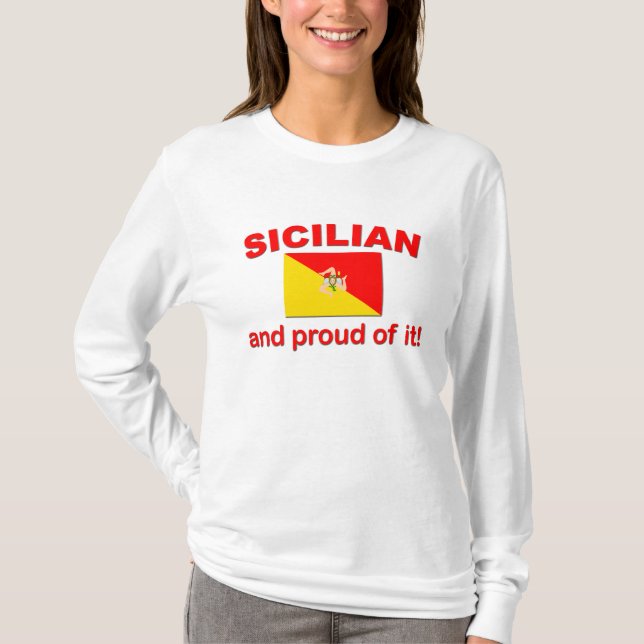Stolzes sizilianisches T-Shirt (Vorderseite)