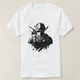 Stolzes Soldaten-T-Shirt – Ehre, Mut und Stärke T-Shirt