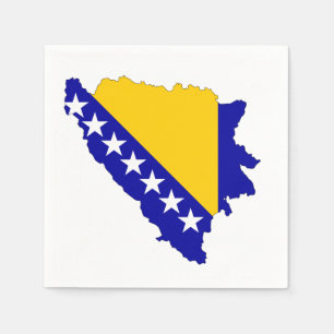 Stolzes Symbol für Bosnien und Herzegowina - Zeitl Serviette