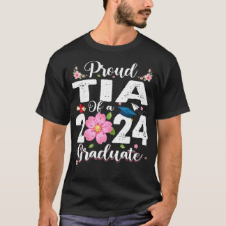 Stolzes Tia einer Klasse von 2024 Grad 2024 Senior T-Shirt