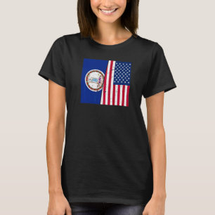 Stolzes Usa Heimatland Patriotische Heimatstaatfla T-Shirt