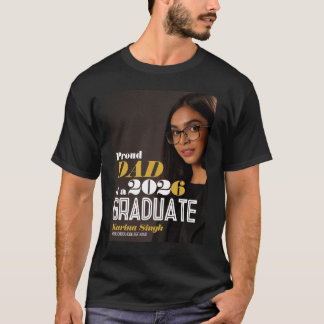 Stolzes-Vater-Abschlussfoto-T-Shirt – Modern Chic T-Shirt