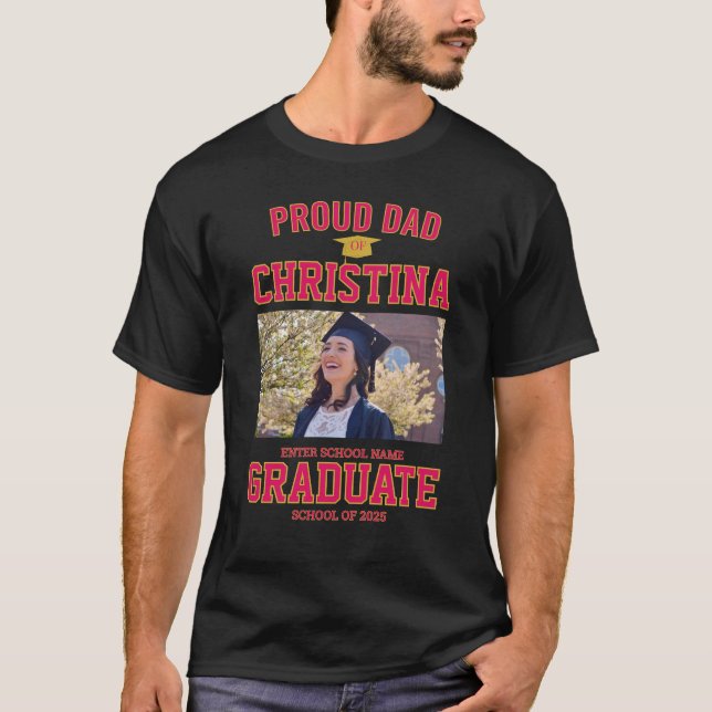 Stolzes Vater Eltern eines Schülers der Klasse von T-Shirt (Vorderseite)