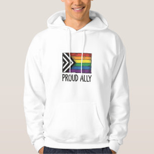 Stolzes Verbündeter Pride Flag Vector T-Shirt Desi Hoodie