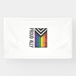 Stolzes Verbündeter-Stolzflagge-Vektor-T-Shirt-Des Banner