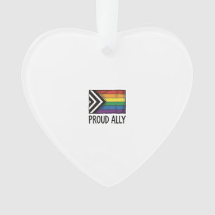 Stolzes Verbündeter-Stolzflagge-Vektor-T-Shirt-Des Ornament