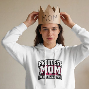 Stolzeste Mutter auf der Tribüne Sportmutter Hoodie