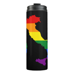 Stolzfarben des italienischen Sticker Thermosbecher