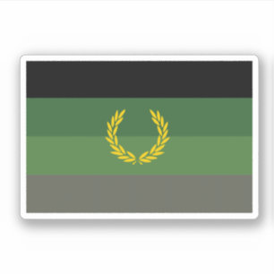 Stolzflagge für militärische Uniformen Aufkleber