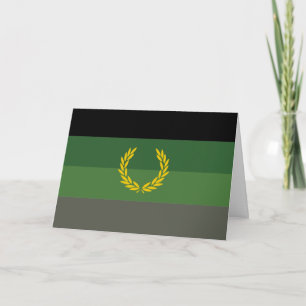 Stolzflagge für militärische Uniformen Feiertagskarte