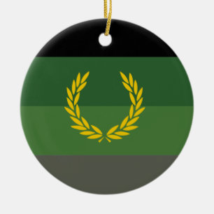 Stolzflagge für militärische Uniformen Keramik Ornament