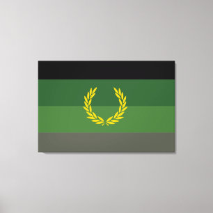 Stolzflagge für militärische Uniformen Leinwanddruck