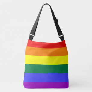 Stolzflaggenregenbogenkreuz-Leichensack Tragetaschen Mit Langen Trägern