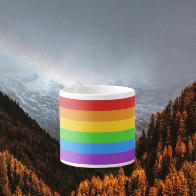 Stolzschuss: Regenbogenflagge Espressotasse (Von Creator hochgeladen)