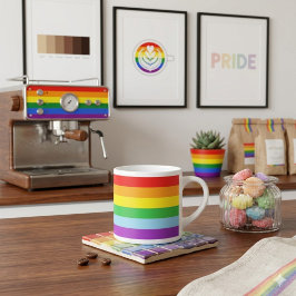 Stolzschuss: Regenbogenflagge Espressotasse