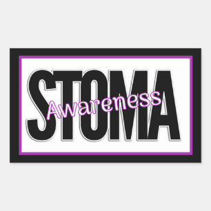 Stoma Awareness Rechteckiger Aufkleber