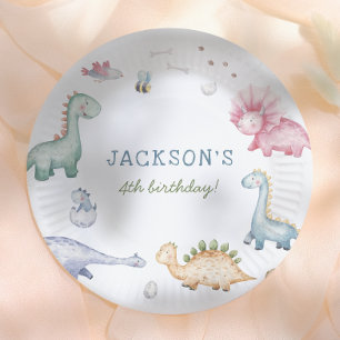 Stomp, Chomp & Roar Dinosaur Jungen Geburtstagsfei Pappteller