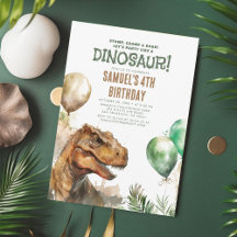 Stomp, Chomp und Roar! Dinosaurier Birthday Party
