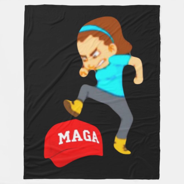 Stomp MAGA Fleece Blanket (Vorderseite)