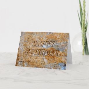Stone Age Happy Birthday Karte