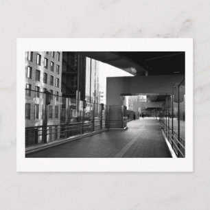 Stone and Glass: Shiodome Business District, Tokio Postkarte