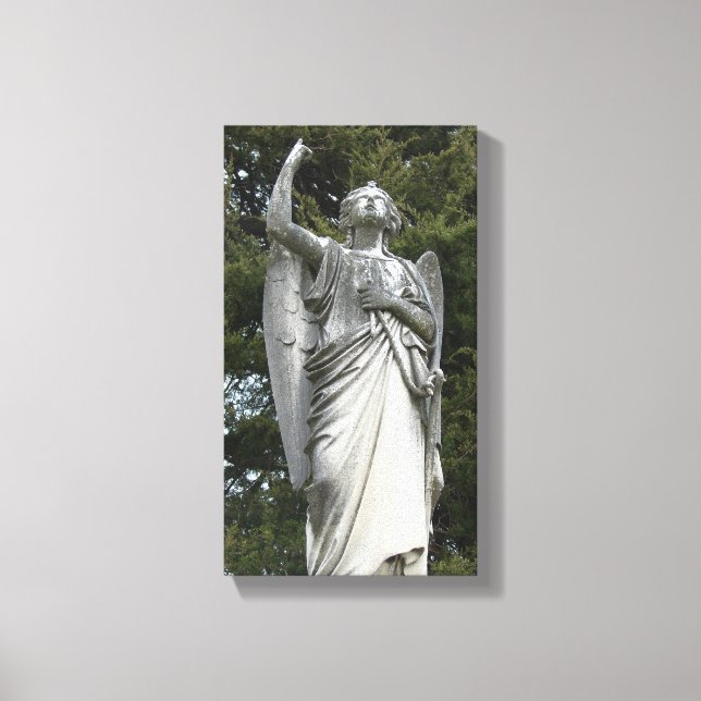 Stone Angel Black and White Leinwanddruck (Vorderseite)
