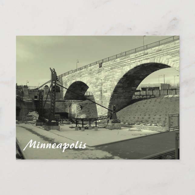 Stone Arche Brücke Postkarte (Vorderseite)