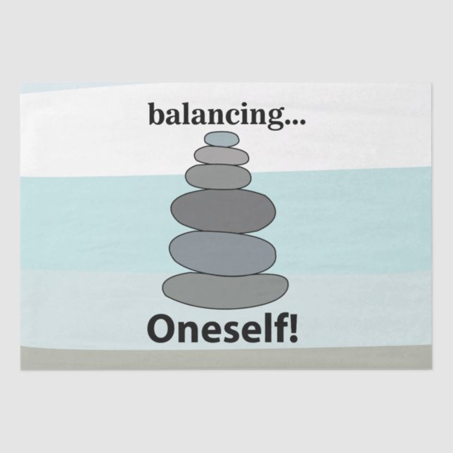 Stone Balancing Rock Seidenpapier (Vorderseite)