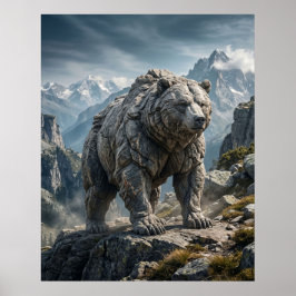 Stone Bear Berghochländer Poster