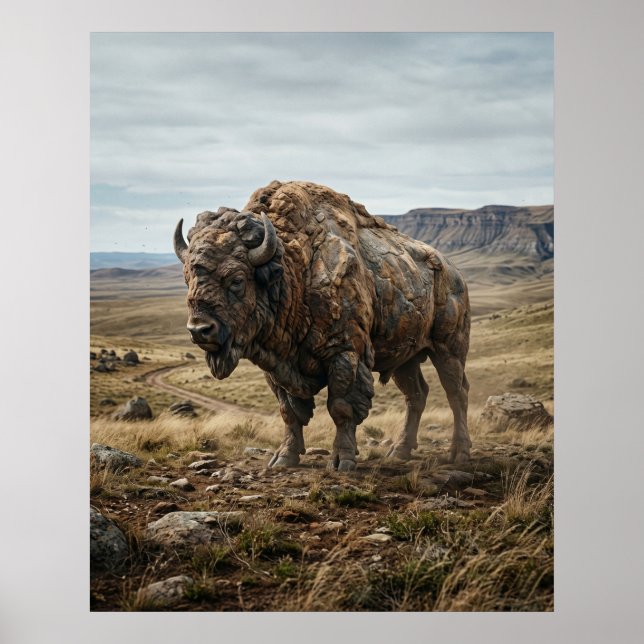 Stone Bison Endless Plains Poster (Vorne)