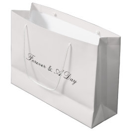 Stone Blush Forever Personalisierte Quotenhochzeit Große Geschenktüte