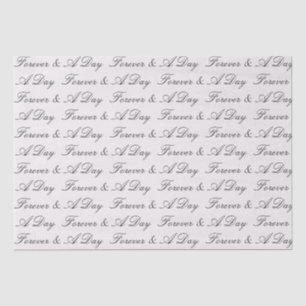 Stone Blush Forever Personalisierte Quotenhochzeit Seidenpapier