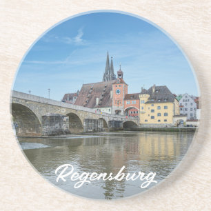 Stone Bridge in Regensburg, Deutschland Getränkeuntersetzer