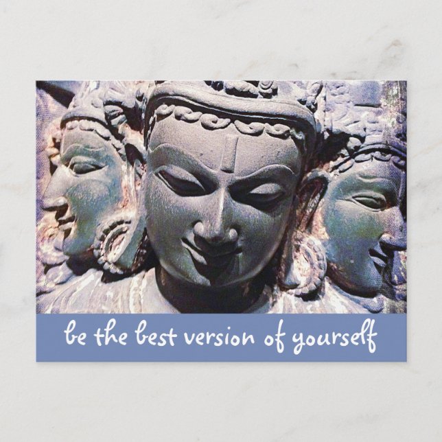 Stone Buddha Factory Skript Beste Version Quote Postkarte (Vorderseite)