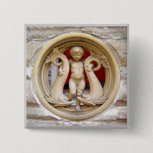 Stone Bürger Granit Putto und Delphine Button