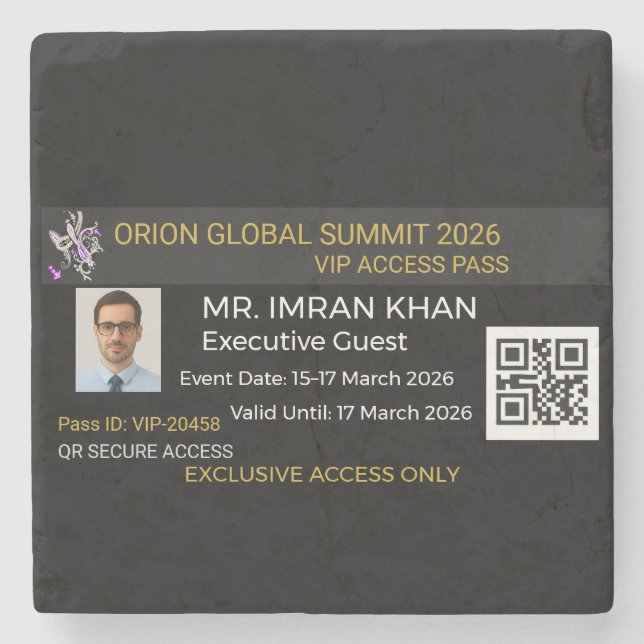 Stone Coasters | Marble | Photo | Monogram Steinuntersetzer (Vorderseite)