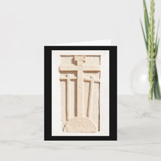 Stone Crosses Faro Vertikale Aufkleber Karte