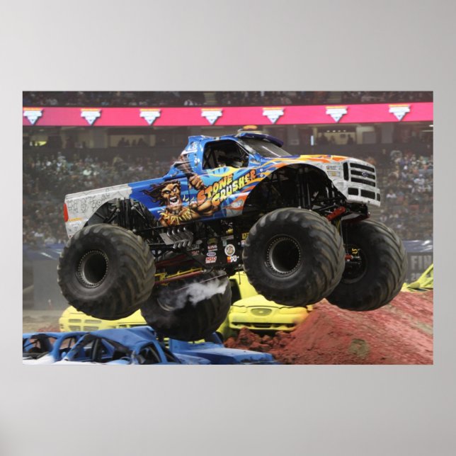 Stone Crusher Monster Truck Print Poster (Vorne)