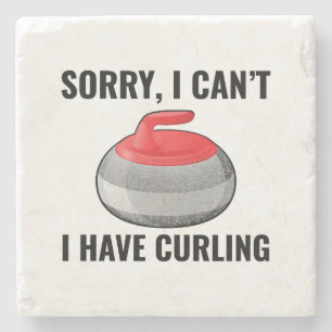 Stone Curling Winter Ice Sportler Steinuntersetzer