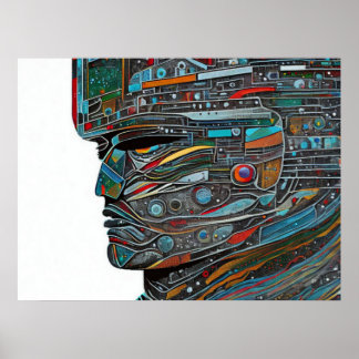 Stone Face Poster